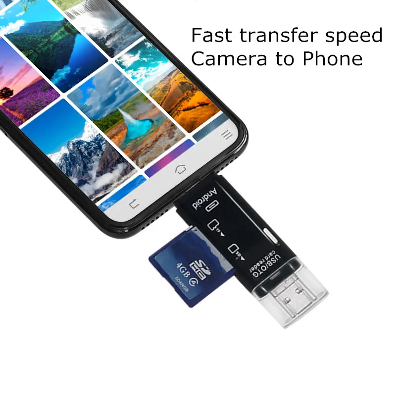 Kebidumei Высокоскоростной USB 3,0 кард-ридер адаптер для MicroSD smart micro sd кард-ридер передача для камеры телефона ПК