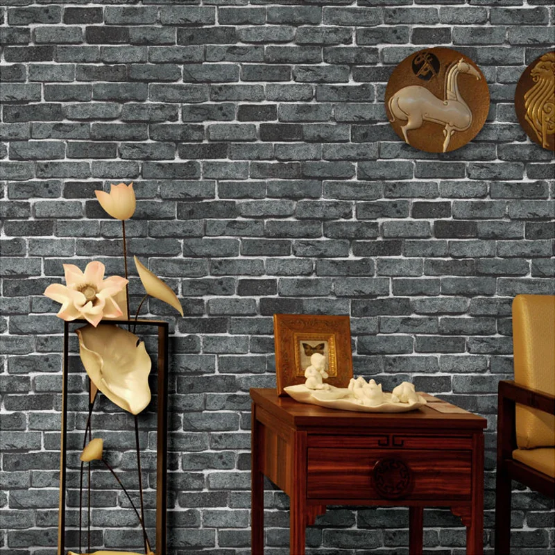 

Deep Embossed Brick Stone Wallpaper For Bedroom Walls 3D PVC Waterproof Wall paper Living Room Wall Covering Papel De Parede 3D