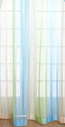 Цвет Фул узор сад из жаккардовой ткани с рисунком полу-оттенок Цвет; принт в полоску; Шторы s для Гостиная Кухня Тюль окна Шторы - Цвет: Color No.2 Tulle