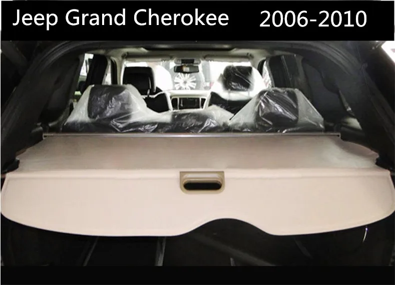 

Car Rear Trunk Security Shield Cargo Cover For Jeep Grand Cherokee 2006.2007.2008.2009.2010 High Qualit Auto Accessories