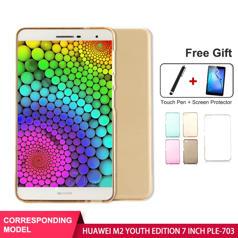 

SZOXBY For Huawei The M2 Youth Edition Protective Cover 7 Inch Ple-703l Ultra-Thin Washable Transparent Tpu Soft Anti-Fall Case
