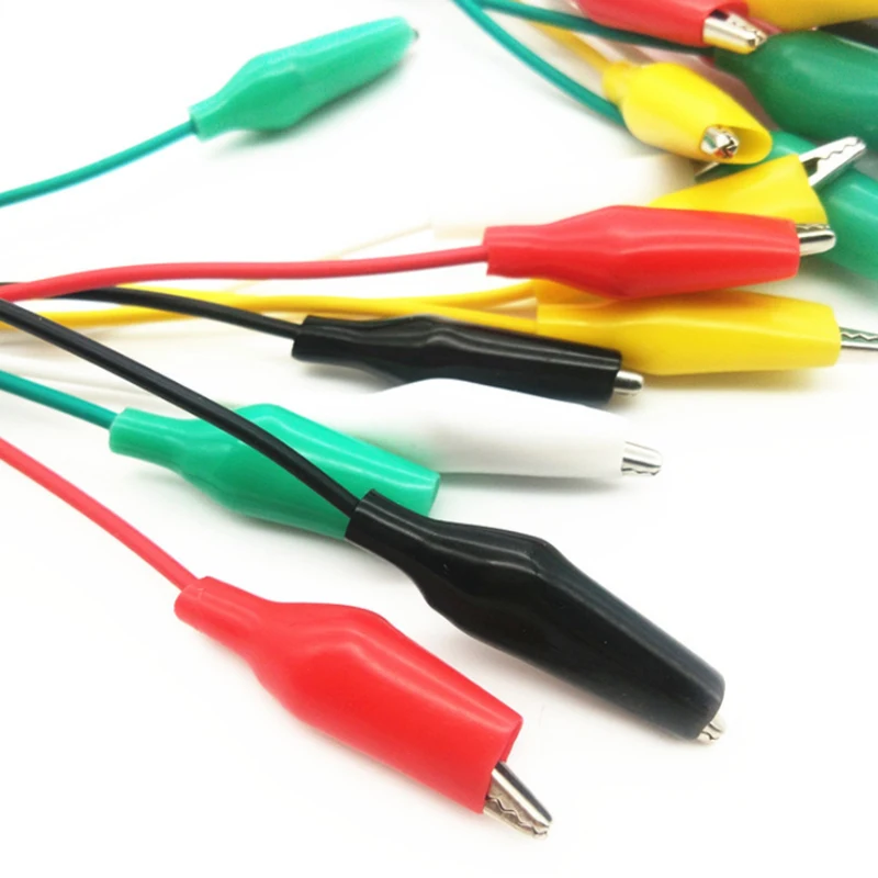 Alligator Clips 5pcs 50cm Crocodile clip Linenumber 35mm Double-ended Crocodile Clips Cable Wire Testing Wire