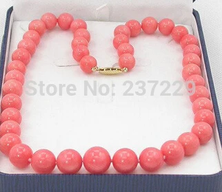 

DD Wholesale XSZ2014 ^^GRADUATED 18" 100% NATURAL 9MM PINK CORAL NECKLACE
