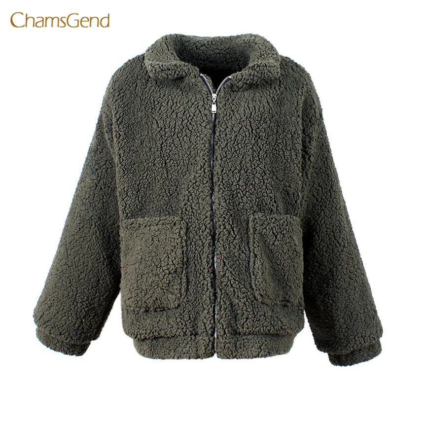 

CHAMSGEND 2017 Women Winetr Coat Zipper Women's Casual Jacket Winter Warm Parka Outwear Ladies Overcoat Coat Free Shipping
