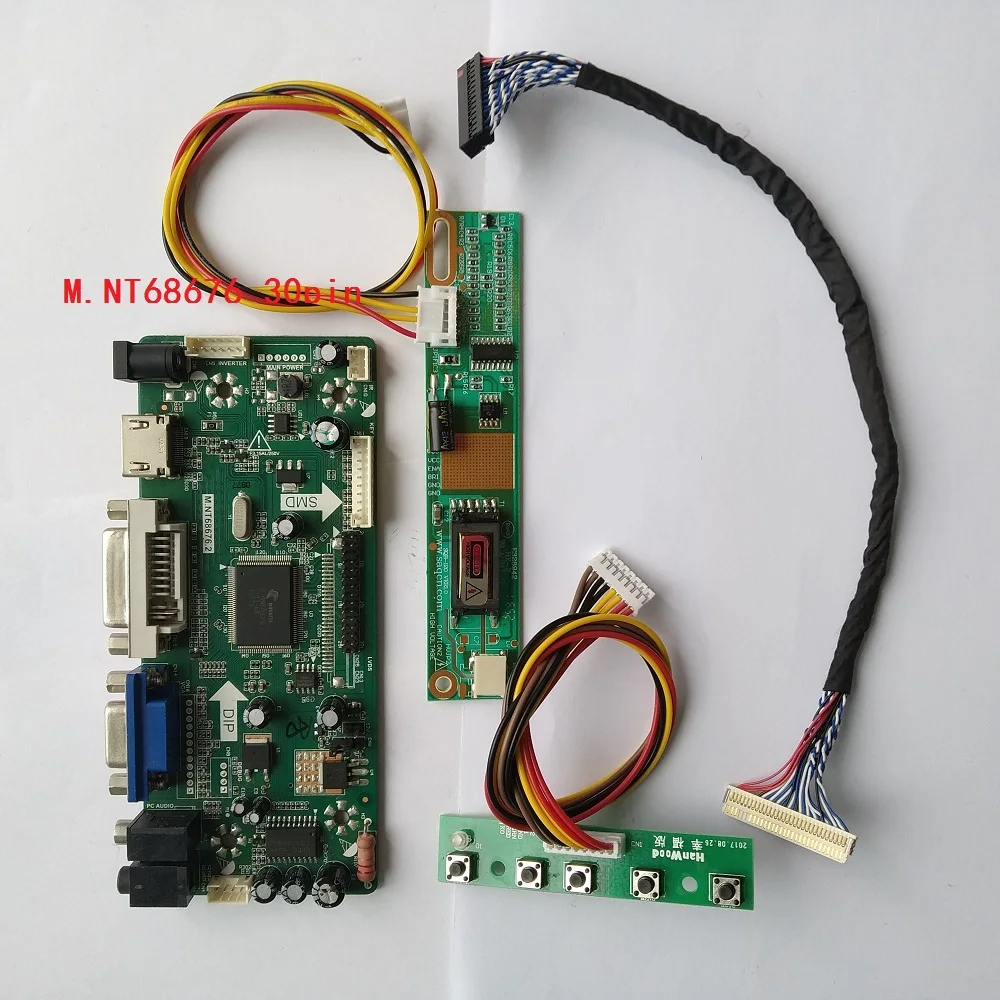 

kit for LTN141W1-L04 HDMI Screen display Panel 1280Ч800 DVI VGA 14.1" 30pin LVDS LED LCD M.NT68676 Controller board