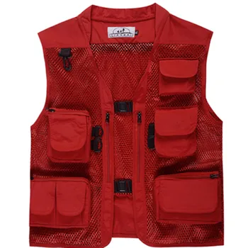 

Outdoor Men Hunting Fishing Camouflage MultiPocket Quick Dry Mesh Breathable Vest Sleeveless Jacket Angler Photography Waistcoat