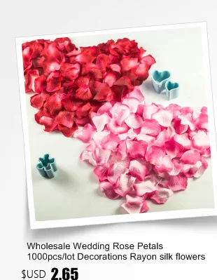 Rose Petals Wedding Accessories 1000 pieces / lot Cheap Petalas Artificiais Rose Petals Flowers Wedding Decoration Beautiful