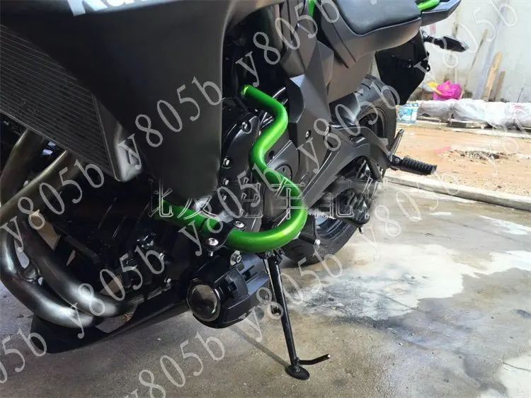 Зеленый мотоцикл токарно-винторезные станок металла Защита для KAWASAKI ER-6N 2012- ER6N 12-15