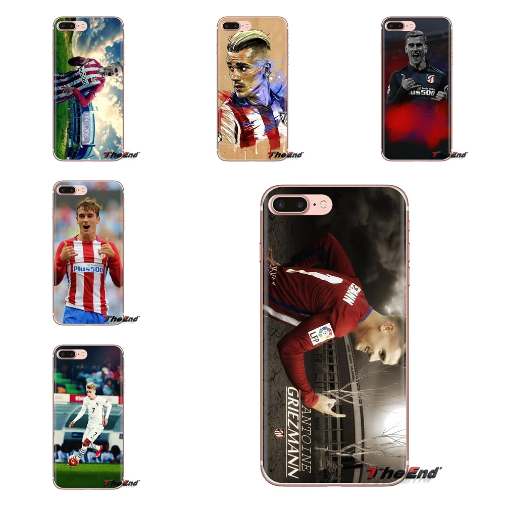 For Xiaomi Redmi 4A S2 Note 3 3S 4 4X 5 Plus 6 7 6A Pro Pocophone F1 Transparent TPU Skin Case Antoine Griezmann France Football |
