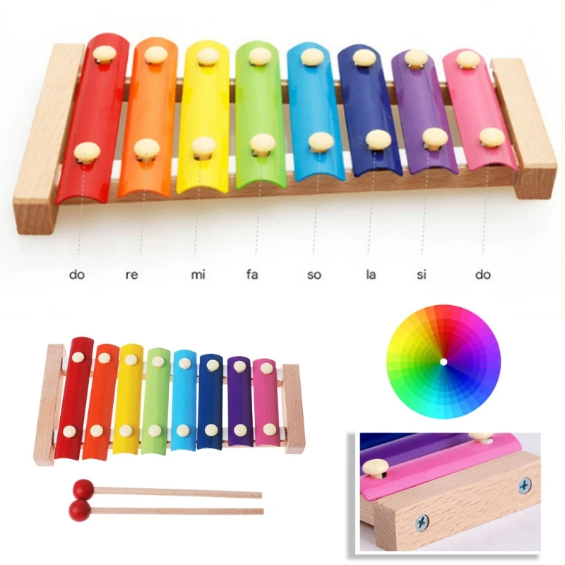 Harga Kreatif Alat Musik Anak anak Kayu Gambang 8 Catatan untuk Anak Bayi Belajar Pendidikan Mainan Hadiah Ulang Tahun