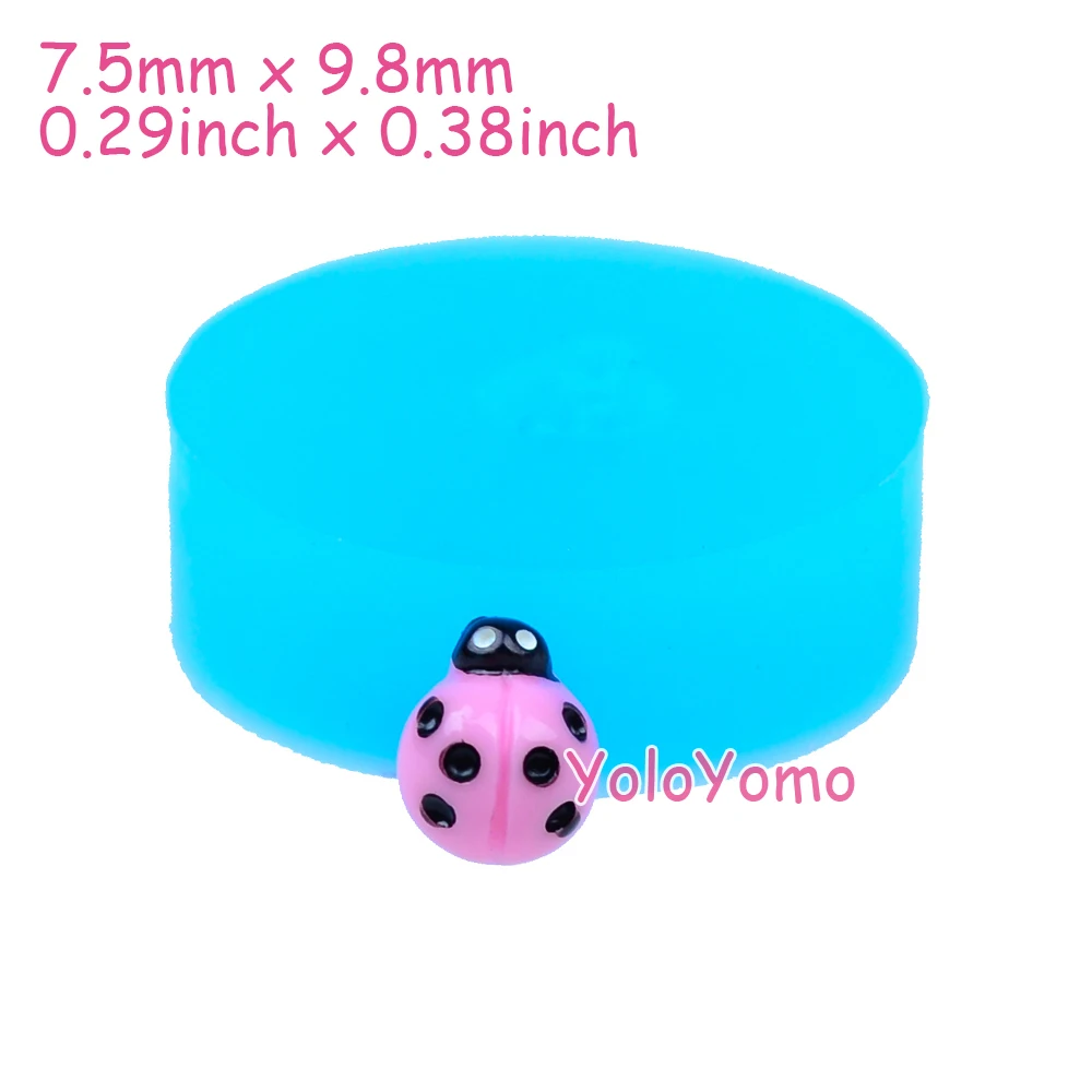 D012YL-9-8mm-Ladybird-Silicone-Mold-Lady-Bug-Insect-Mold-Miniature-Food-Fondant-Sugarcraft-Candy-Making