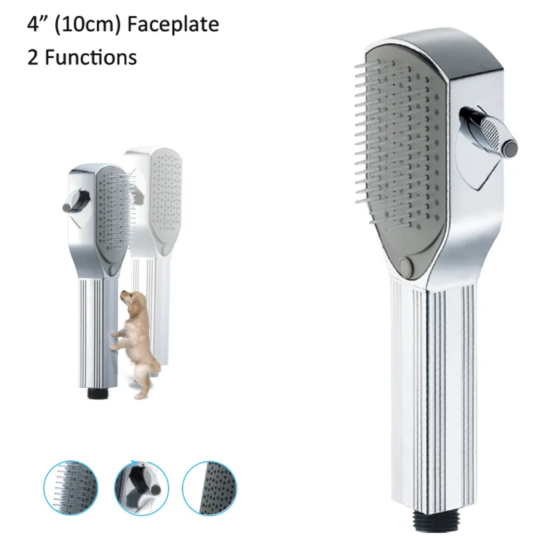 4 Inch Comb Design 2 Functions AASS 24H Plated Super Thin Oxygen Handhold Water Saving Pressurized Bathroom Faucet For Shower |