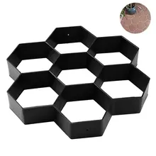 Hot Sale DIY Patio Walk Maker Stepping Stone Concrete Paver Mold Reusable Path Maker Mold Garden Paving Stone Molds 30*30cm