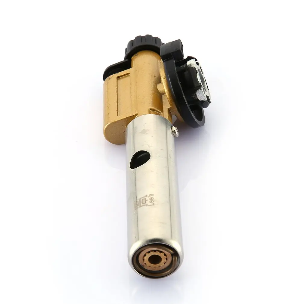 Camping Flame Gun Butane Gas Burners Gun Maker Torch Lighter Piezo Ignition Flamethrower Gas Torch For Outdoor BBQ Picnic