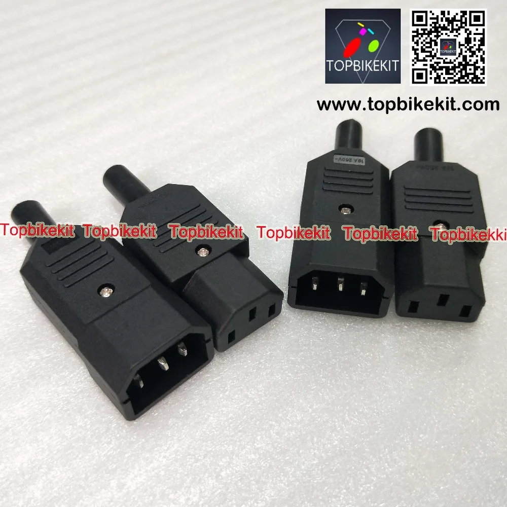 Best 4PCS Power connector Prong IEC 320 C14 Power 2 Males+2 Females Inlet Plug Connector 10A / 250V AC for ebike battery and charger 2 Best 4PCS Power connector Prong IEC 320 C14 Power 2 Males+2 Females Inlet Plug Connector 10A / 250V AC for ebike battery and charger 2