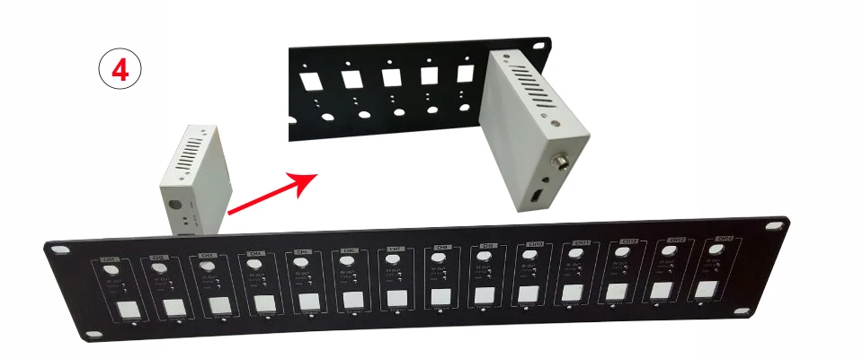 2RU монтаж в стойку установка 1-14channel крошечные HD RF модуляторы в всего 2RU стоечное пространство делает вашу настройку легкой 2U