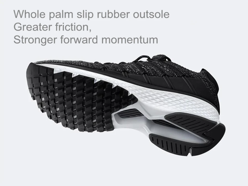 Xiaomi Mijia Smart Sports Shoes 2 Sneaker Uni-moulding Techinique Fishbone Lock system эластичный вязаный вамп амортизирующая подошва