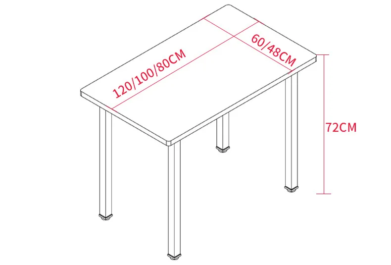 Модный простой многофункциональный настольный компьютерный стол с стабильным подшипником, стол для ноутбука, стол для дома и офиса, стол для учебы
