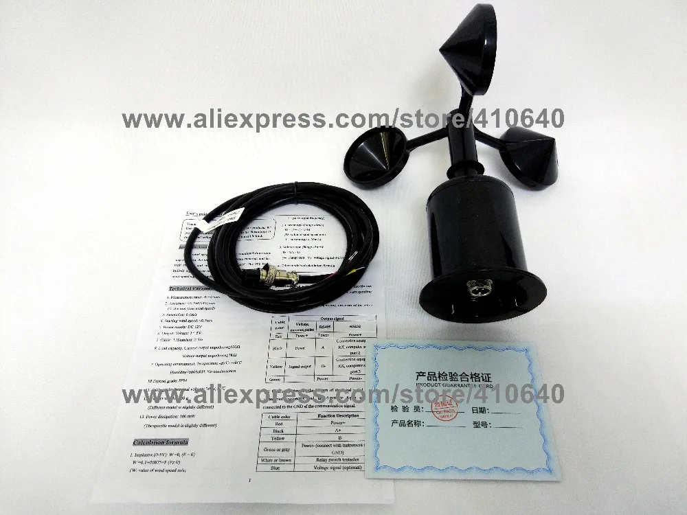 Wind Direction Sensor PLUS Wind Speed Sensor RS485 RS232 4 to 20 mA 0-5V Multiple Power Supply And Outputs Available