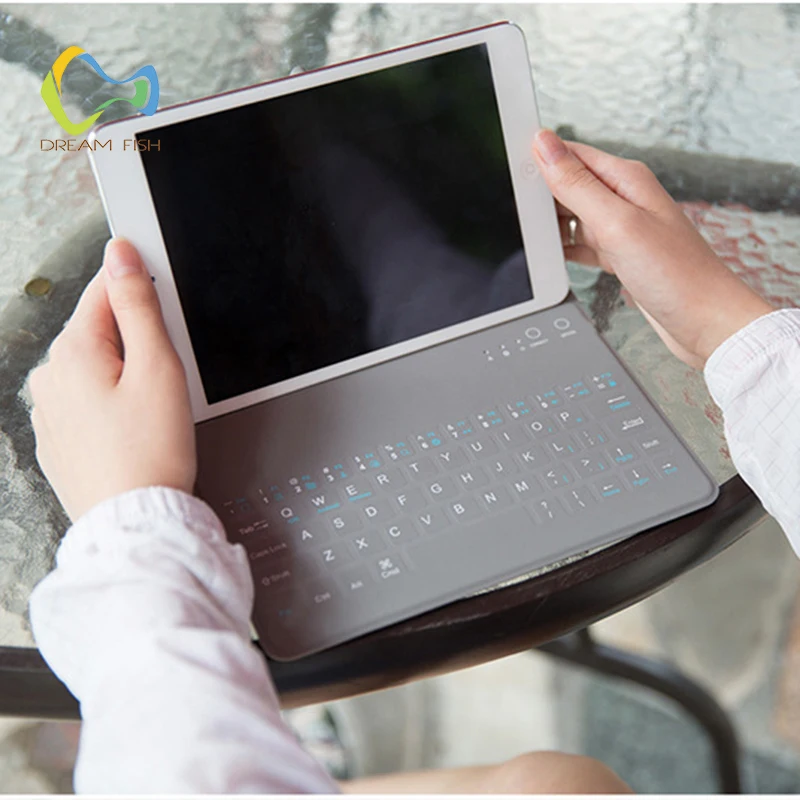 

New Ultra Slim Cover for ipad 2018 case wireless Bluetooth keyboard PU leather Smart Flip Stand for ipad case gadget for tablet