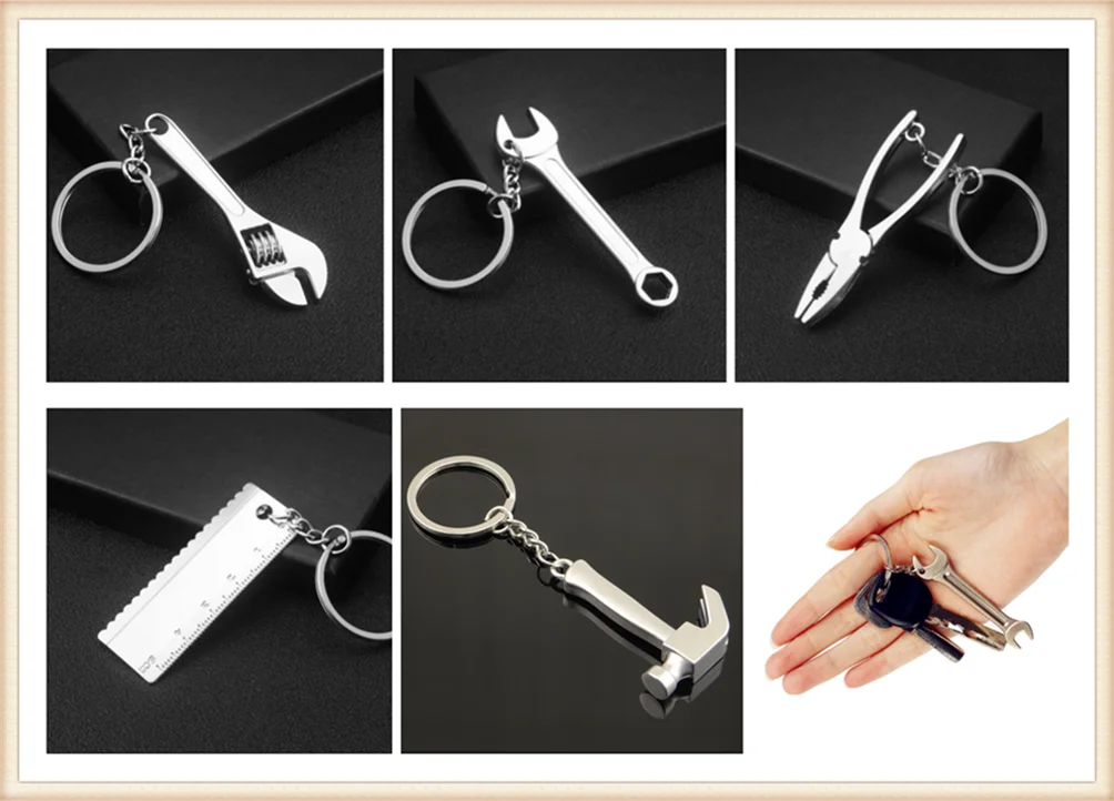 

Car shape pendant tool key chain chain wrench mini keychain for Volkswagen vw Tuhuan 1.4T Touareg2 New Beetle Passat B6