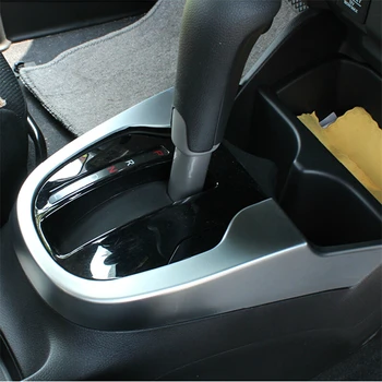 

WELKINRY car auto cover styling For Honda Fit Jazz 2014 2015 2016 2017 2018 ABS chrome stick gear shift level base pedestal trim