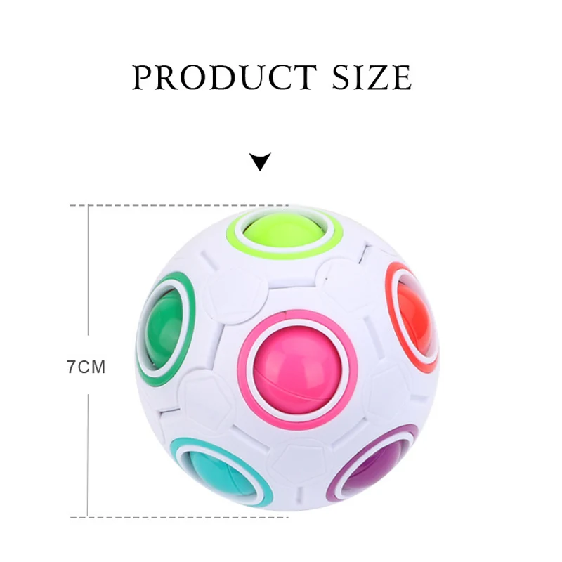 

Creative Kids Puzzles Rainbow Ball Educational Learning Toys for Children Adult Interesting Game Toy