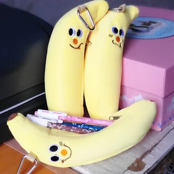 

candice guo plush toy cartoon pencil bag pen package banana Carrot pencilbag Stationery baby christmas present birthday gift 1pc