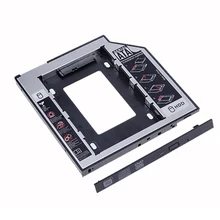 Жесткий диск Bay Универсальный 2,5 2-й 9,5 мм твердотельный накопитель HD SATA жесткий диск HDD Кассетный модуль-адаптер для CD DVD Rom Оптический отсек