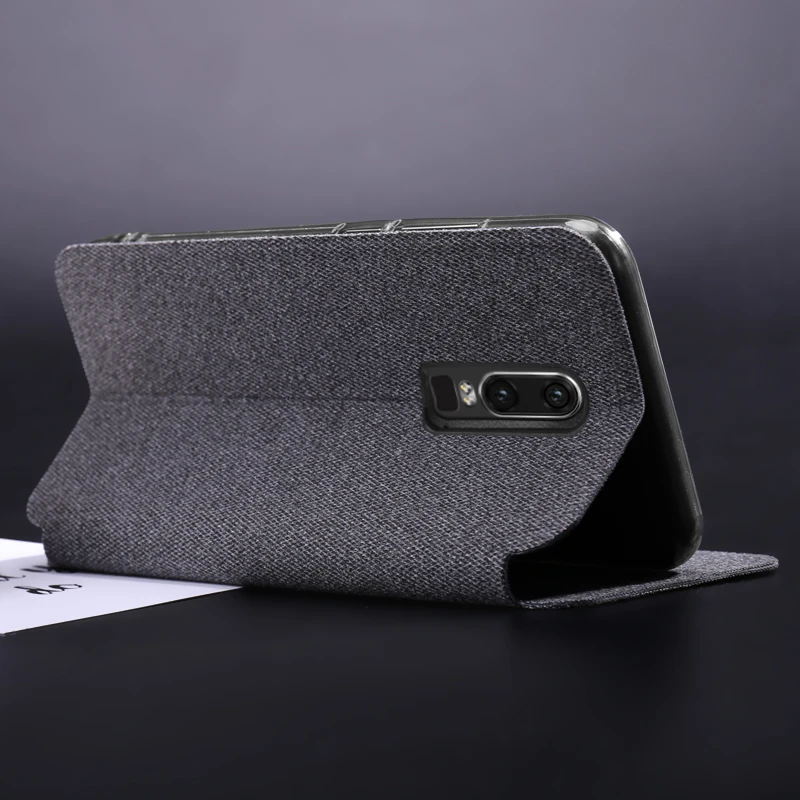 Для oneplus 6 Чехол 1 + откидной Силиконовый тканевый защитный чехол Чехлы с
