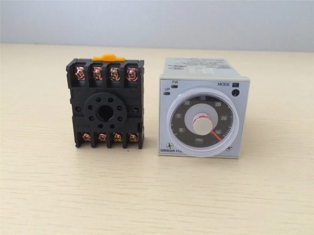 

1 Set H3BA-N8H 8 Pin Multifunctional Power On Delay Time Relay Timer 1.2s To 300h + PF083A Socket Base 12VDC 24VDC 110VAC 220VAC