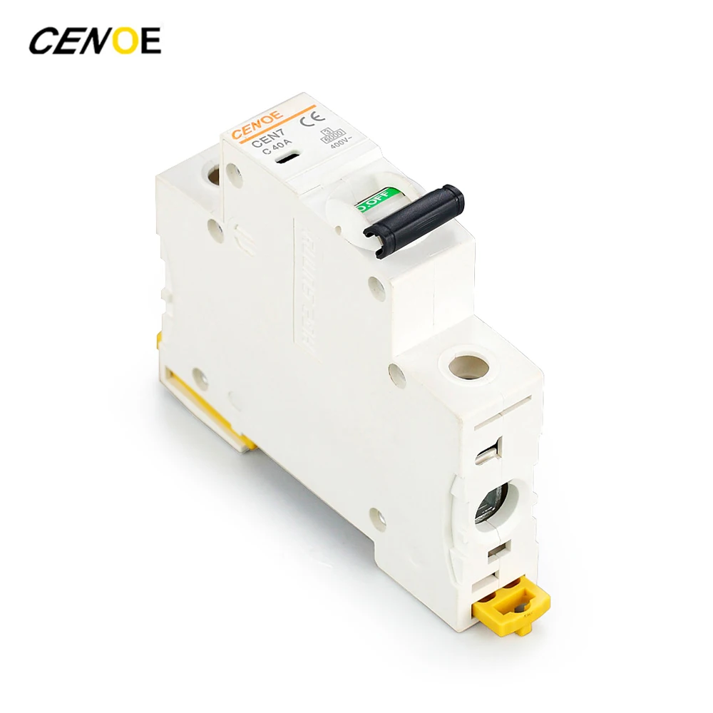 

2pcs 1 p min circuit breaker mcb breake 40A 415VAC with short circuit and overload protection 2018 new arrival free shipping