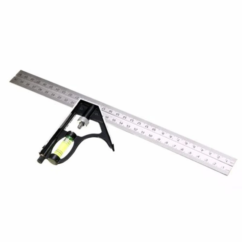 

1pc Woodworking Adjustable Combination Level Gauge Angle Metric Ruler Square New