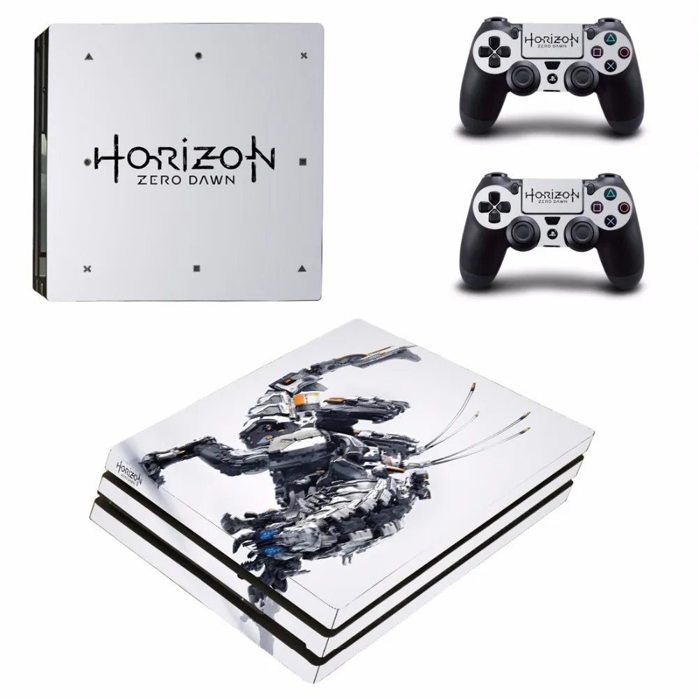 

new Horizon Zero Dawn Decal Skin Sticker For Sony Playstation 4 PS4 Pro promotion Console +2Pcs Controller (11 patterns)