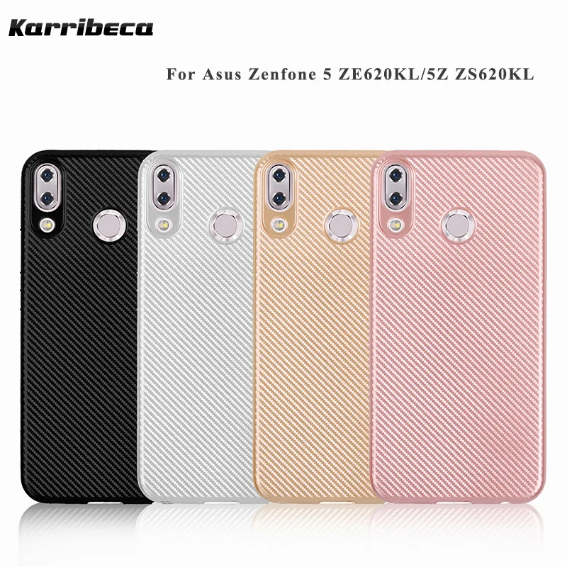 углеродные волокна узор силиконовый чехол на Asus ZenFone 5 ZE620KL чехлы мягкий