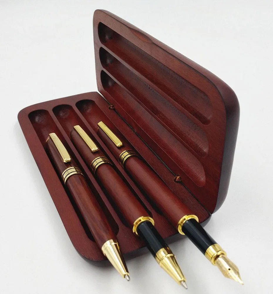 Стационарный набор(3 типа ручки с держателем ручки) деревянные канцелярские принадлежности наборы рекламные подарки для офиса канцелярские принадлежности уголок радости