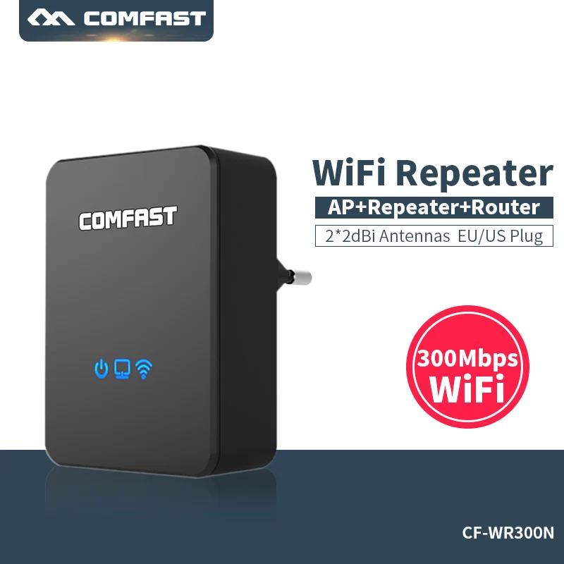 

COMFAST CF-WR300N Wireless Wifi Repeater 300Mb Network Wi fi Router Expander Wi-fi Roteador Signal Extender Repetidor