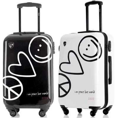 CARRYLOVEKT любовь Travel tale высокое качество супер love 20/24 дюймов ПК Rolling Чемодан Дорожный чемодан унисекс