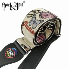 Rock You Electric Elektrické baskytarové pásy Klasické kytarové doplňky Bohemia styl 6.2 cm široký motýl