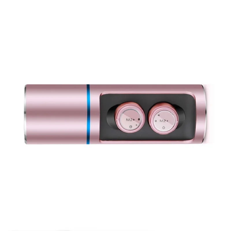 Pink Беспроводные TWS Bluetooth 5,0 HIFI наушники спортивные водонепроницаемые мини-наушники с шумоподавлением с зарядным устройством - Цвет: Pink