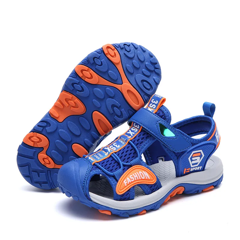 

Kid Sandals Summer Water Shoes Beach Sandals for Children Closed Toe Anti-skid Buckle Sandals for Boys Girls Shoes
