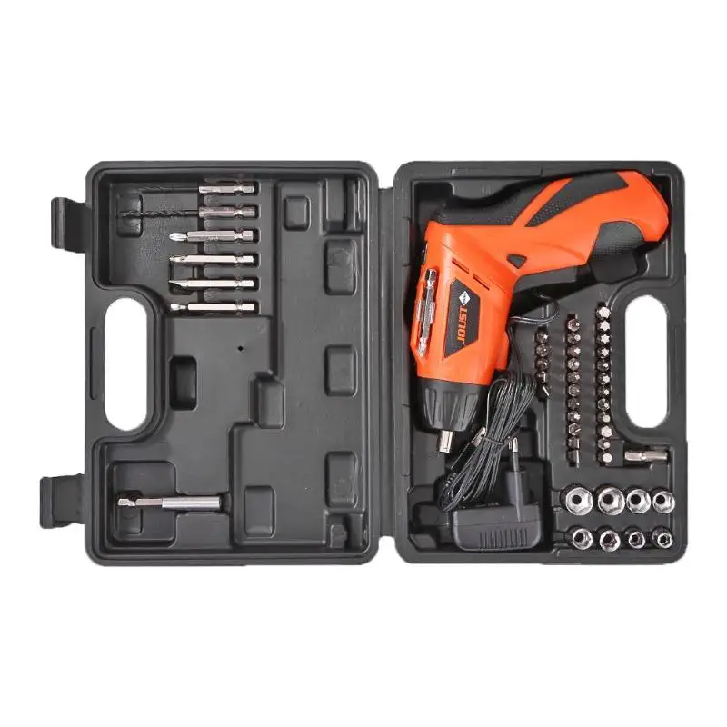 

4.2V Lithium Battery Household Cordless Rechargeable Electric Screwdriver Strong Torque Mini Cordless Drill Screw Driver w/Case