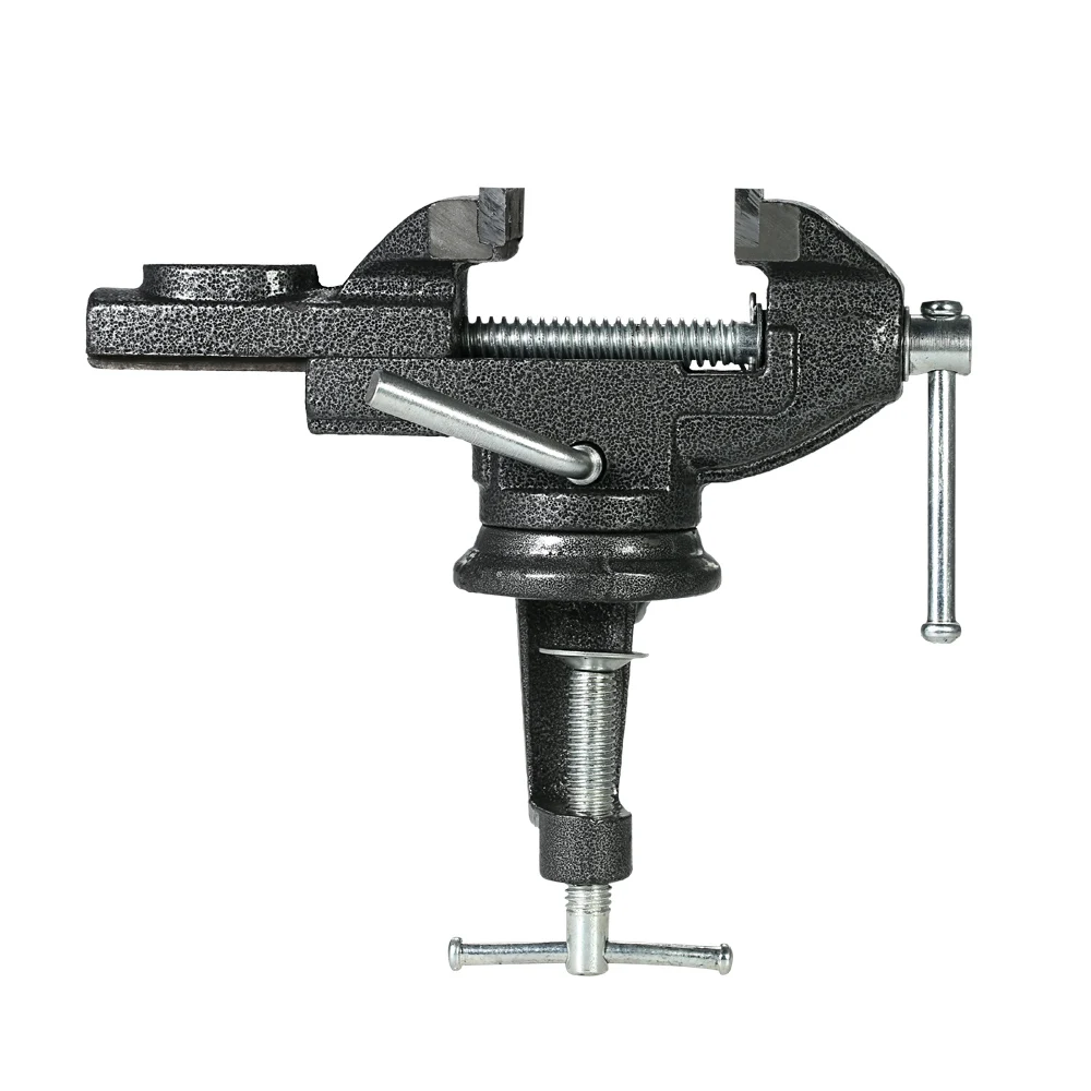 60mm mini vise Heavy Duty Table Vise practical work bench Swivel Lock