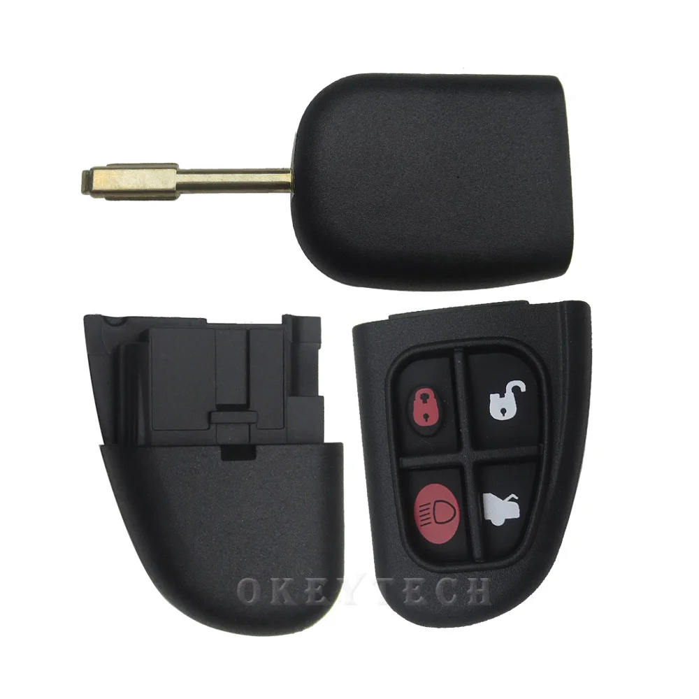 Okeytech 1 шт./лот пульт дистанционного управления флип Автомобильный ключ оболочка чехол Брелок для Jaguar X-type S-type XJ XK Тип Автомобильный ключ Замена оболочки