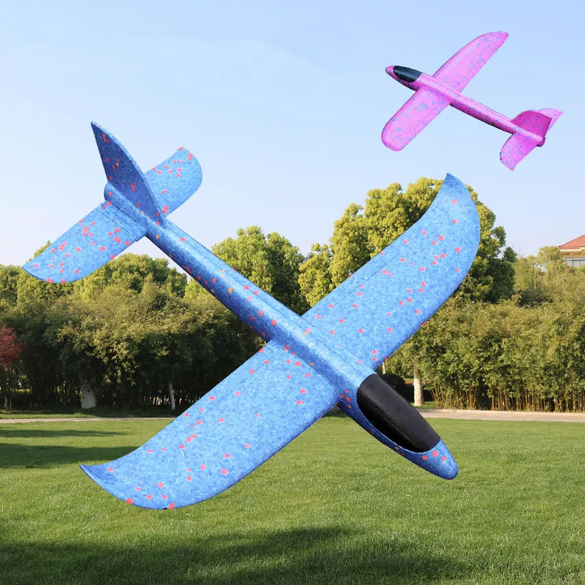

Flying Mini Foam Throwing Glider Inertia DIY Aircraft Toy Hand Launch Airplane Model Light Toys For Kid