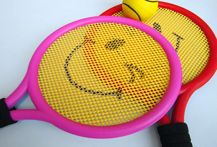(2 Racket And 2 Ball) Safety Kids Child Tennis Toys Bauble Outdoor Sports Play Game