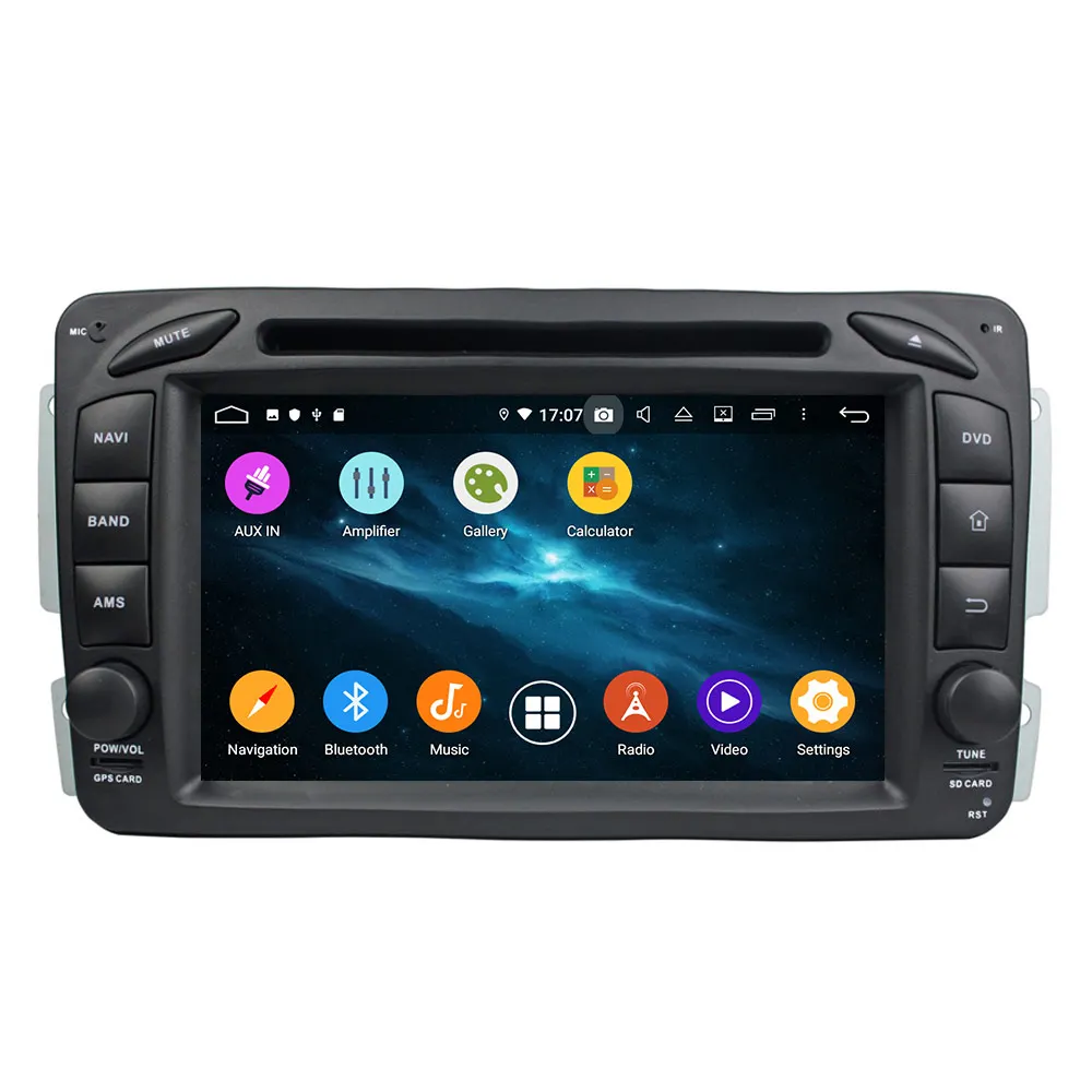 Excellent Newest 4+64G Car DVD Player GPS Radio For Benz ML W163/CLK W209 2002-2005 C-Class W203 SLK Navigation Multimedia Headunit DSP 5