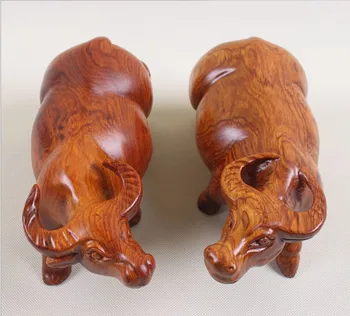 

Wood carving ox home decorations, table ornaments(A187)