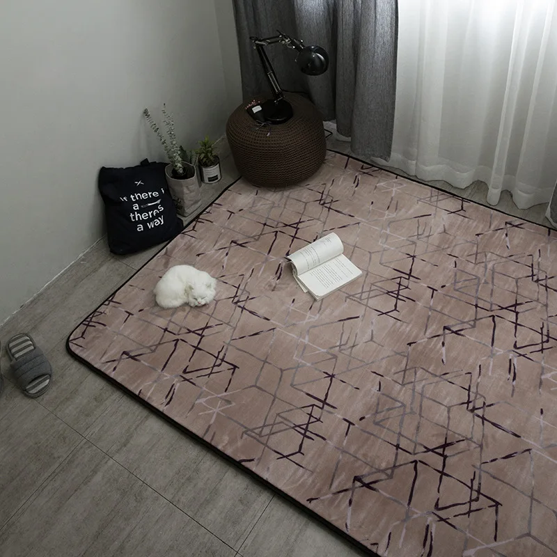 Nordic bedroom thicken carpets For living room Decor Carpet coffee table floating window pad summer Household Non-slip floor Mat