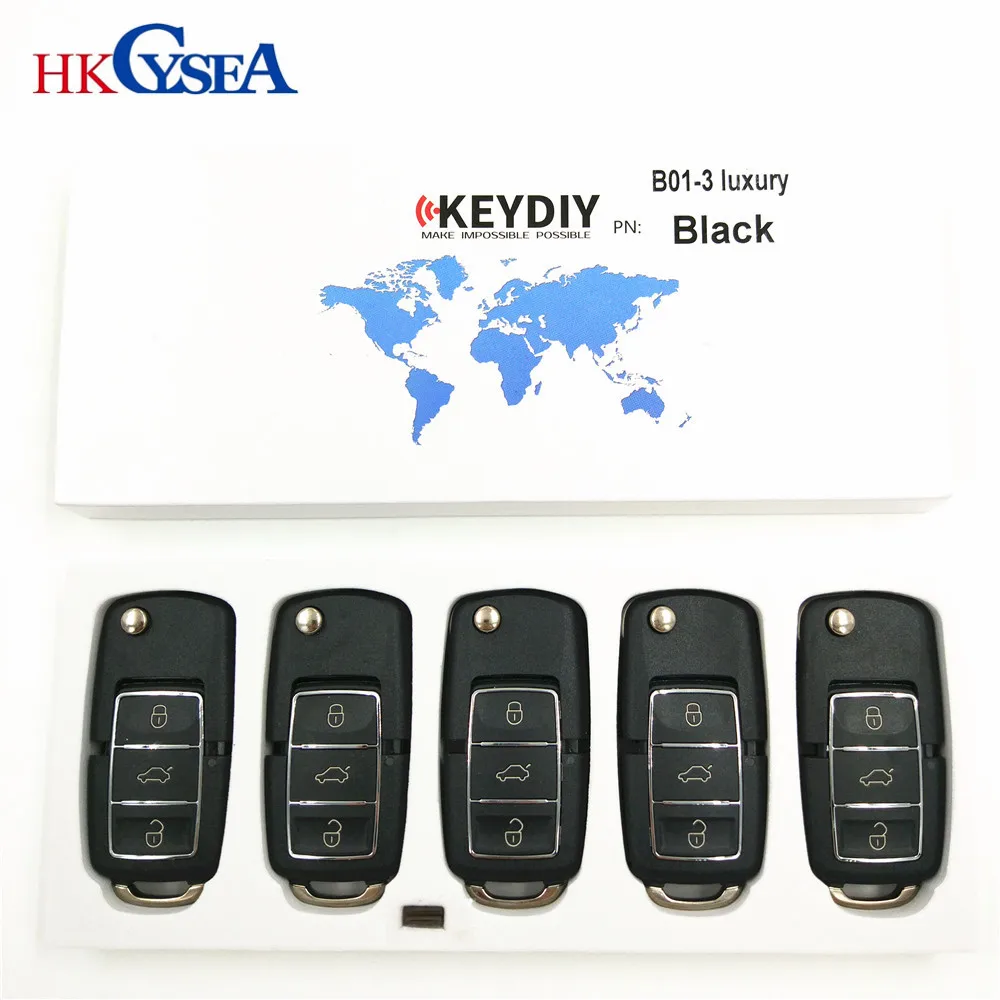 KEYDIY KD B01 роскошный черный для KD900/KDMINI/KD-X2 ключ программист серии B пульт дистанционного управления, 5 шт./лот